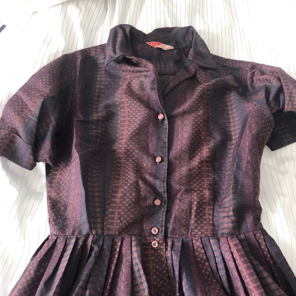 Brownish/purple vintage dress